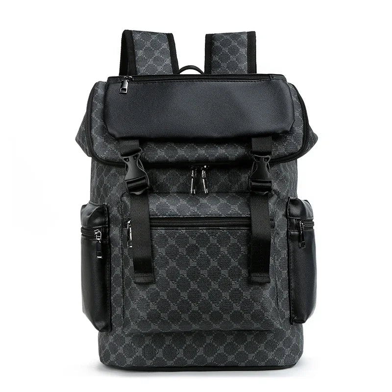 New PU Leather Backpack with Shark-Inspired Design for Students and Travelers Mochilas De Hombre Messenger Bag