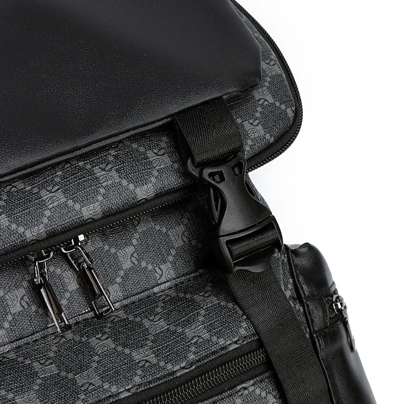 New PU Leather Backpack with Shark-Inspired Design for Students and Travelers Mochilas De Hombre Messenger Bag