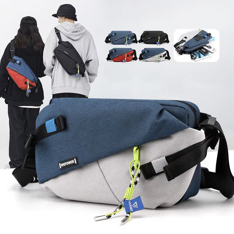 High Quality Nylon Panelled Waist Packs 2026 New Brand Unisex Chest Pack Casual Outdoor Travel Crossbody Bag Men Wasit Belt Bags